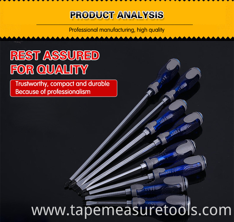 Multi-function Phillips screwdriver Chrome vanadium steel slotted magnetic screwdriver Factory direct screwdriver